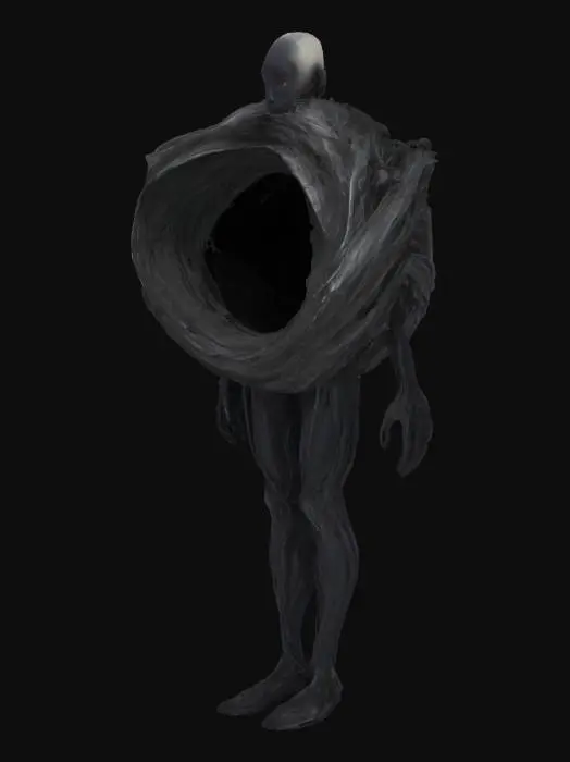 3D model for Humanoid black hole - the taker of everything