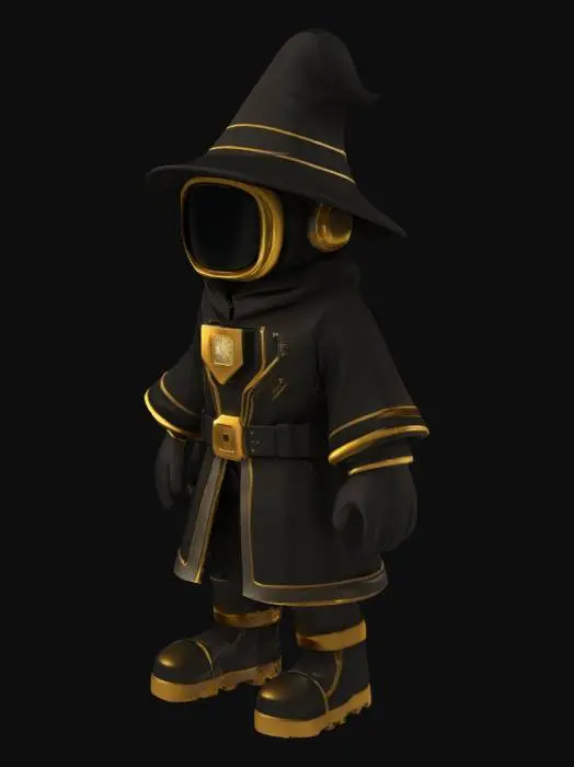 3D model for Techno Mage