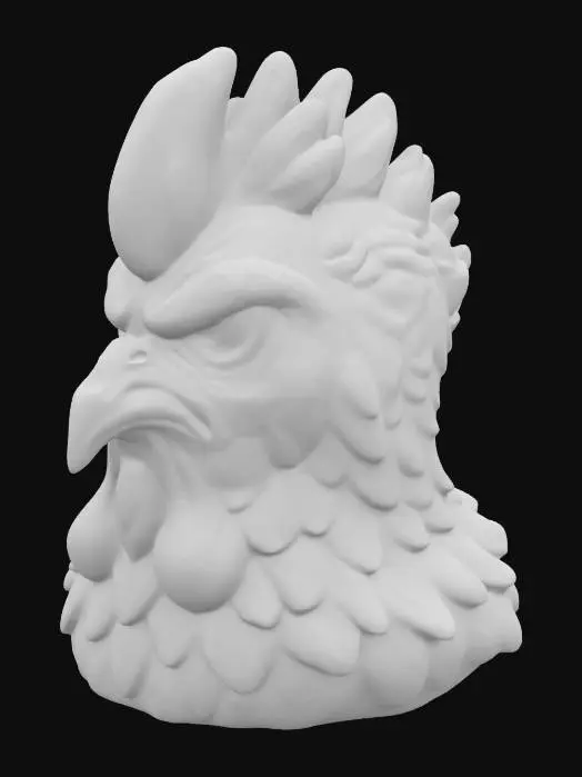 3D model for Grumpy Rooster Bust