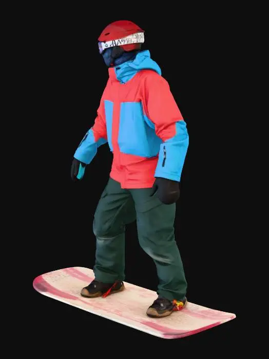3D model for Snowboarder