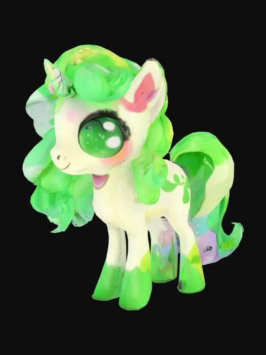 3D model for Emerald Clover Pony