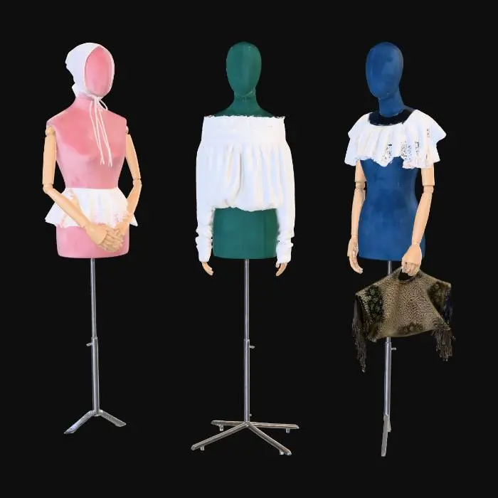 3D model for Mannequin Trio Display