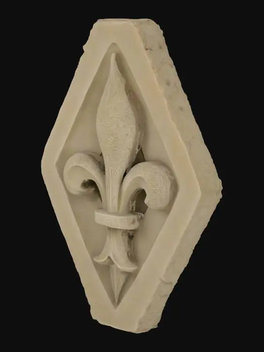 3D model for Fleur-de-Lis Carving
