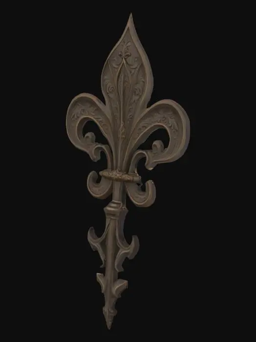 3D model for Fleur de Lis Design