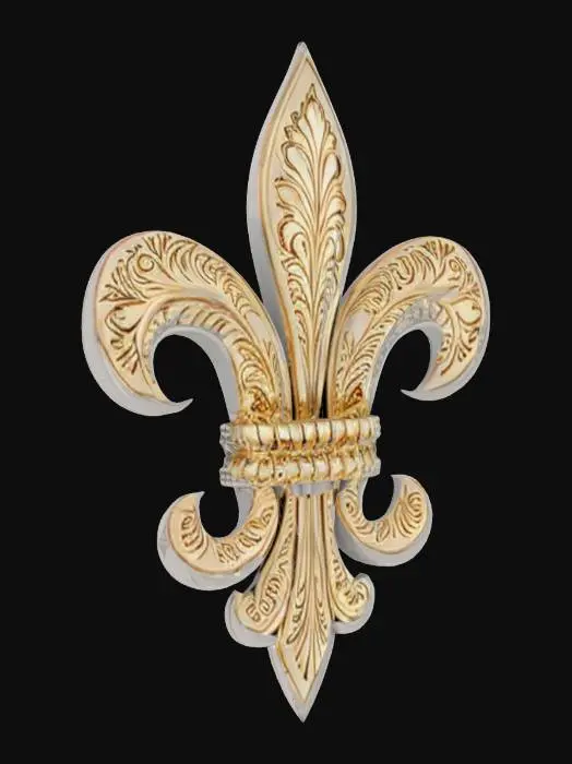 3D model for Fleur-de-Lis Elegance