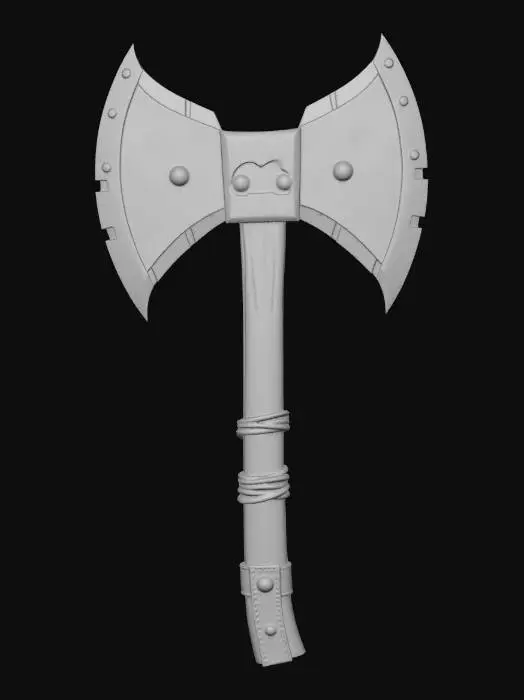 3D model for A brutal battle axe