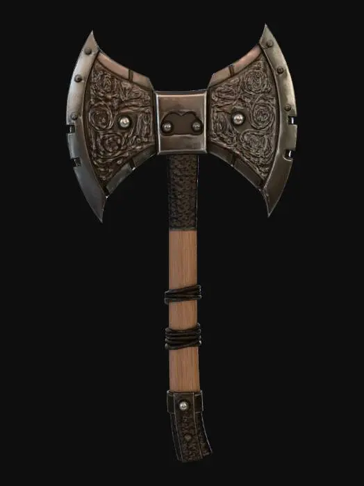 3D model for A brutal battle axe