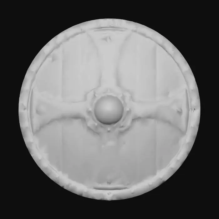 3D model for basic medieval shield