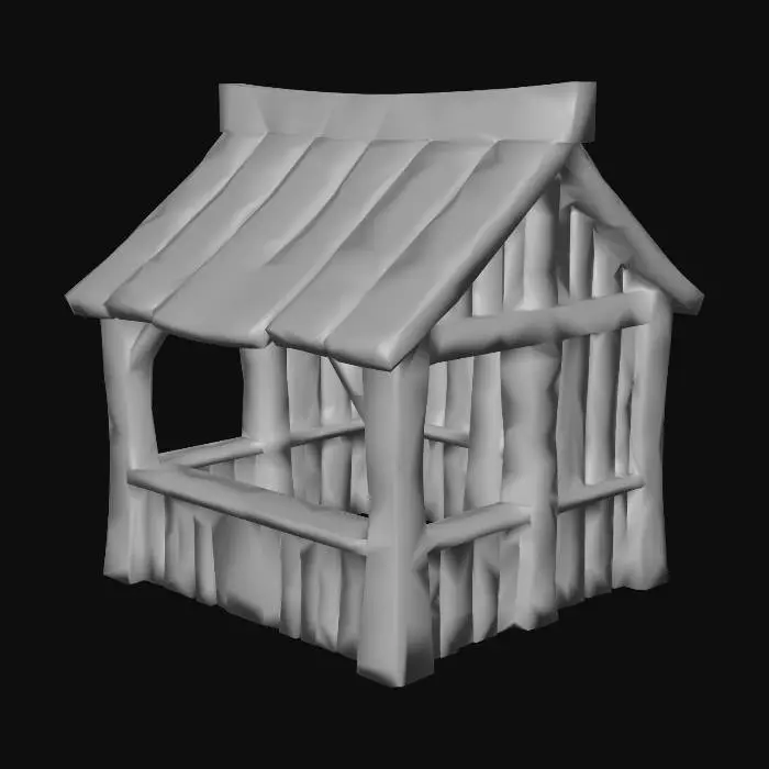 3D model for Market Stall Mockup