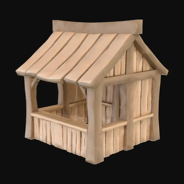 3D model for Market Stall Mockup