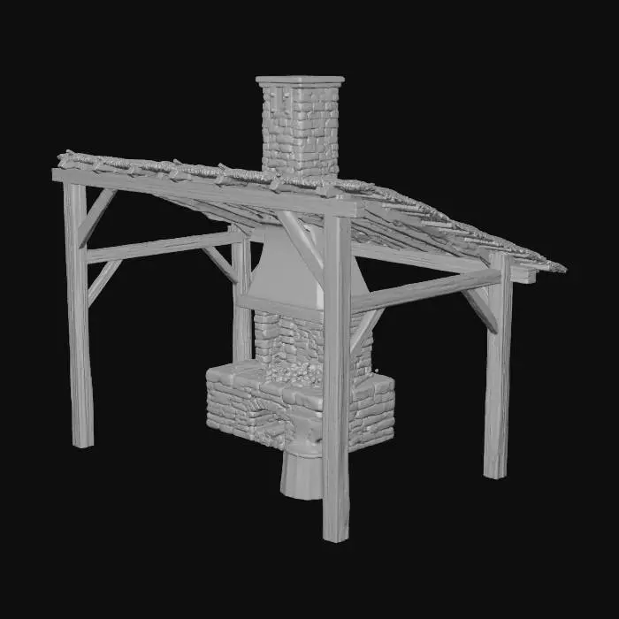 3D model for Rustic Blacksmith's Forge