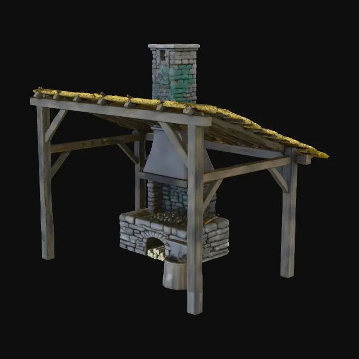 3D model for Rustic Blacksmith's Forge