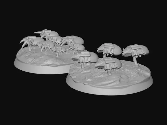 3D model for Necron Scarabs and Spyders Diorama