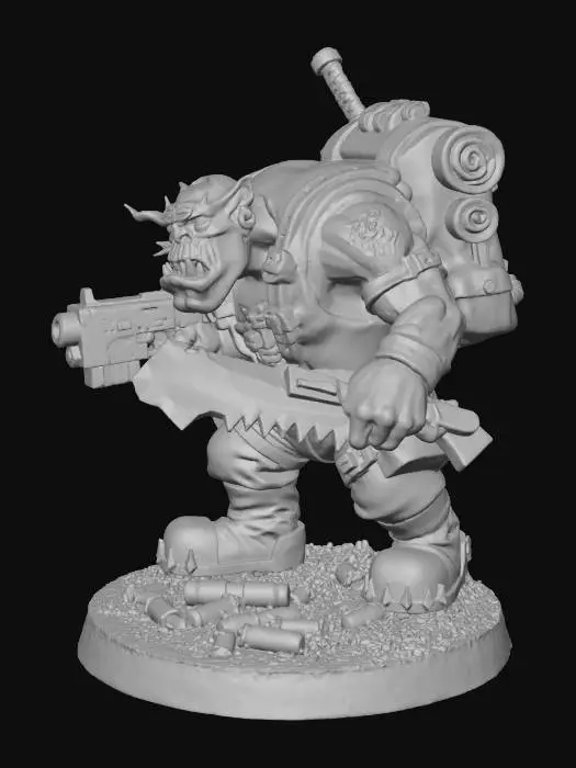 3D model for Ork Warrior Model