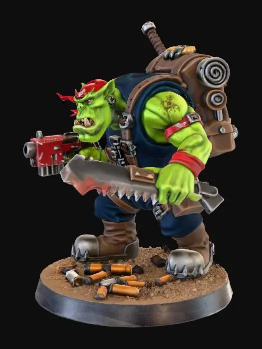 3D model for Ork Warrior Model