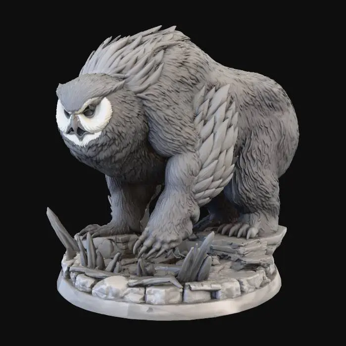 3D model for Owlbear Sentinel