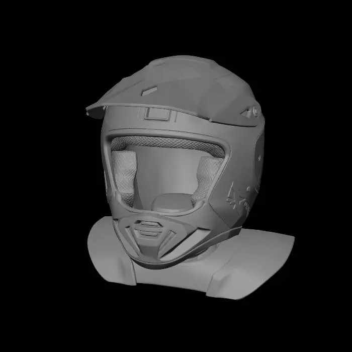 3D model for atv helmet designed to hold a gift card