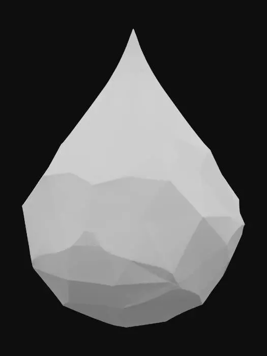 3D model for Crystal Teardrop