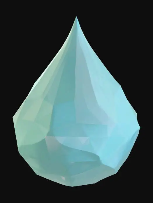 3D model for Crystal Teardrop