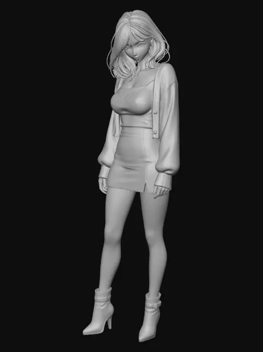 3D model for 일본여성1-2