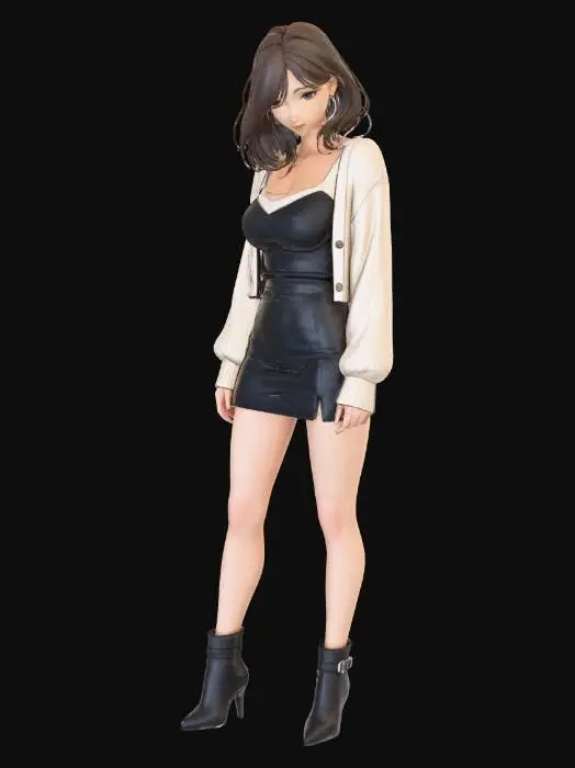 3D model for 일본여성1-2