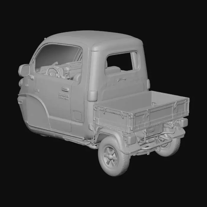 3D model for Three-Wheel Pickup Truck