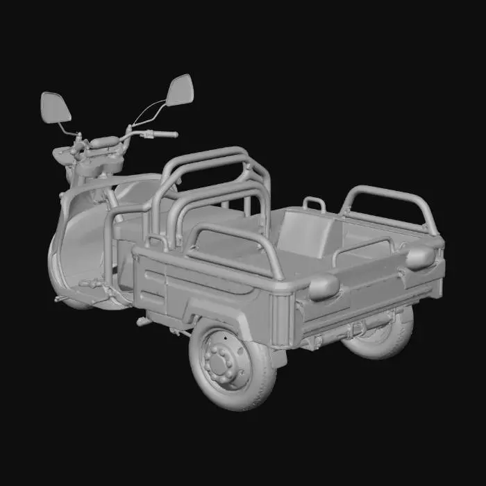 3D model for Red Electric Trike