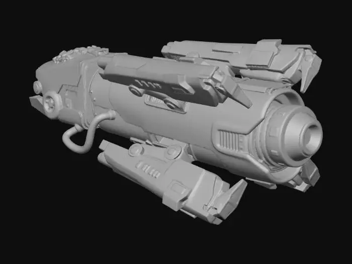 3D model for ライトニングガン