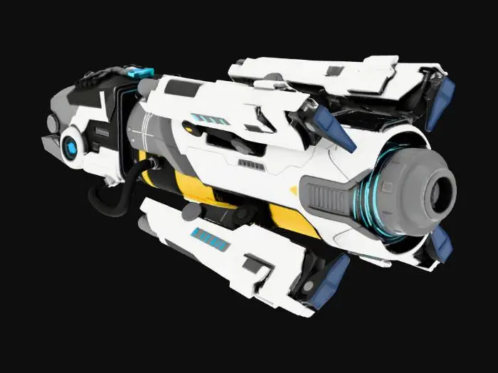 3D model for ライトニングガン