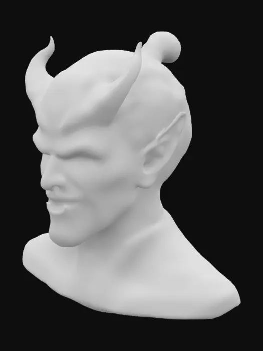 3D model for Necesito que me hagas una animación, transformando al capitán spok de star treck en un demonio espeluznante, aproximximandamente 5 segundos