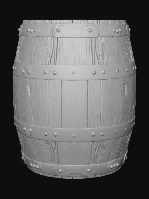 3D model for #thanksgiving#,Weathered Whiskey Barrel