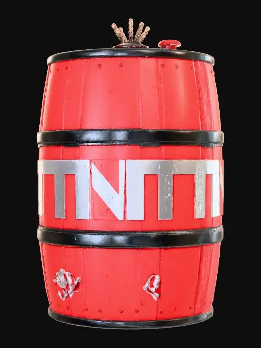 3D model for Explosive Barrel