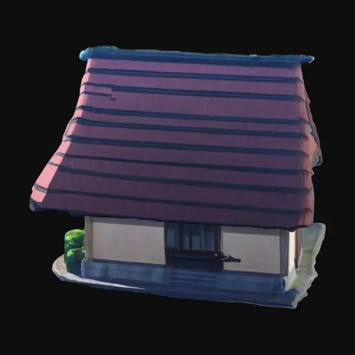 3D model for Anime style commoner building