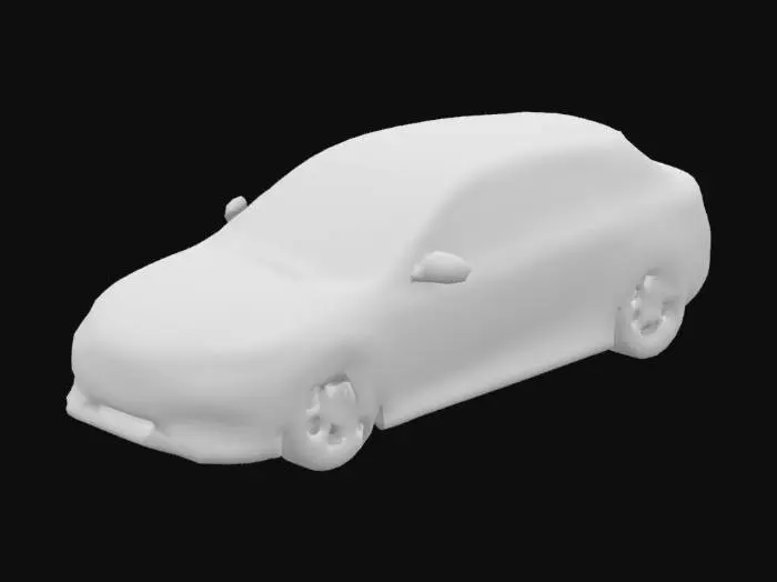 3D model for Gray Sport Hatchback