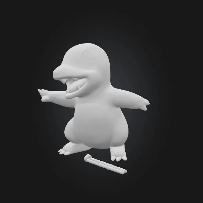 3D model for Fiery Friend