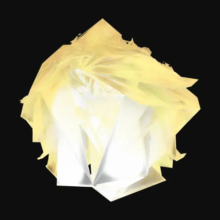 3D model for Roblox Fluffy Blonde Hair