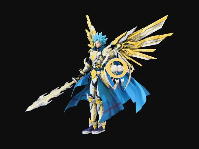 3D model for Cyber Angel Crusader