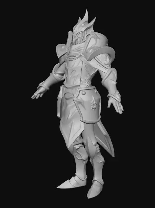 3D model for Knight of the Black Dawn