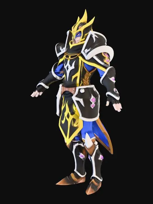 3D model for Knight of the Black Dawn