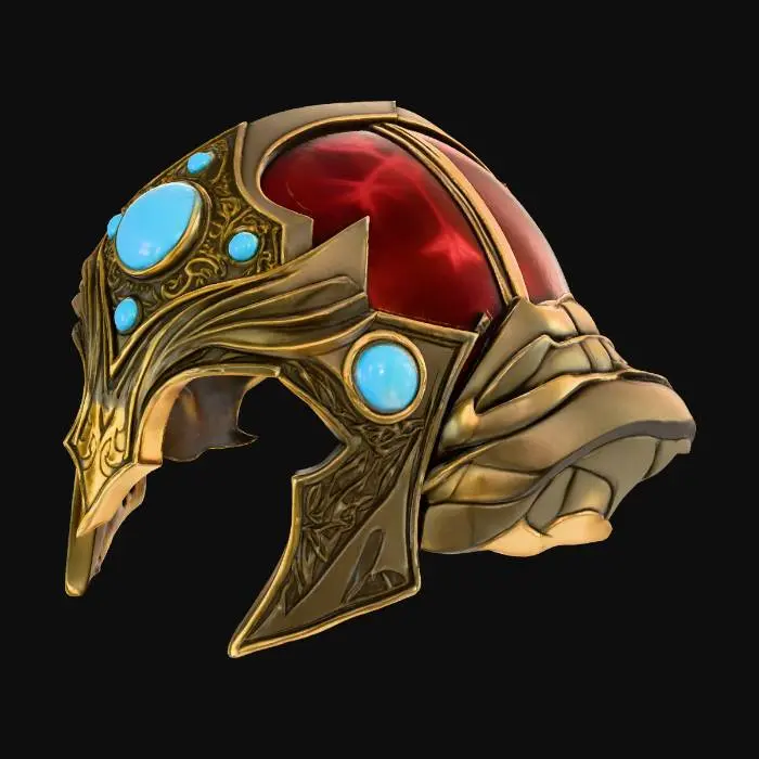 3D model for Regal Helm of the Crystal Guardian