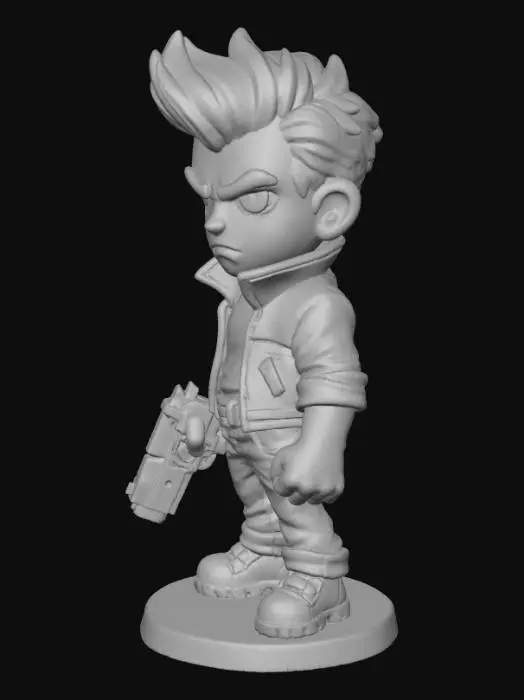 3D model for Determined Hero