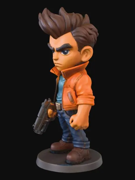 3D model for Determined Hero