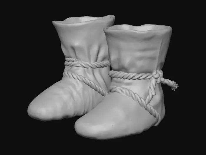 3D model for Burlap Boots