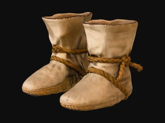 3D model for Burlap Boots