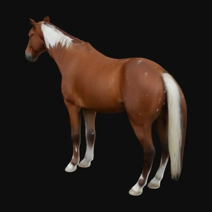 3D model for Majestic Chestnut Horse