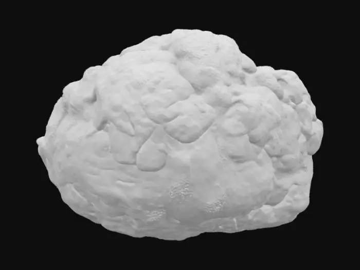 3D model for realistic mossy boulder, should have realistic tessellation 

