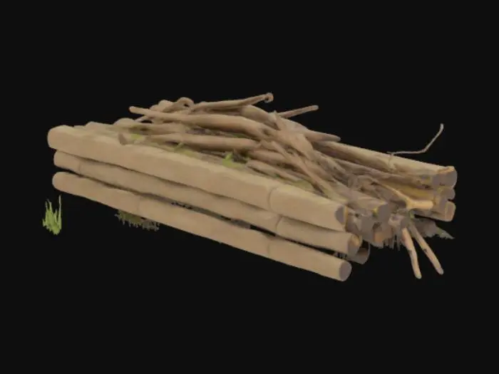 3D model for realistic beaver dam
