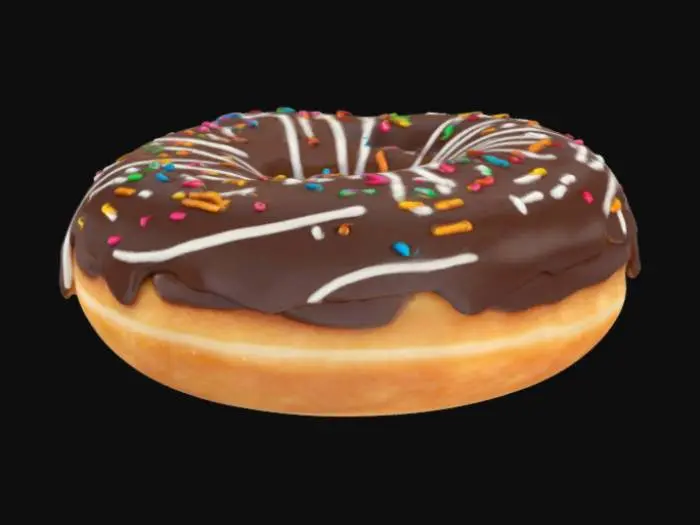 3D model for highly detailed donut