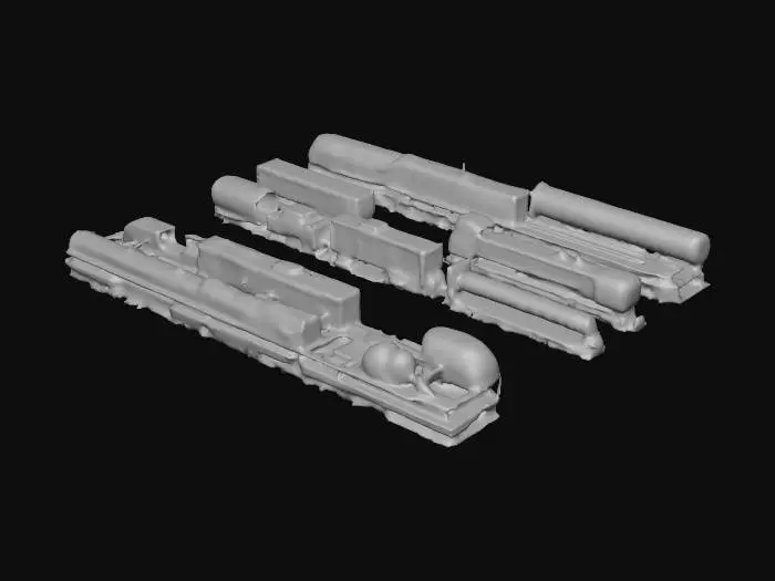 3D model for railroad junction yard in ultra high detail. should resemble reality