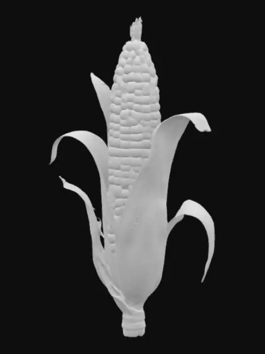 3D model for low poly cornstalk